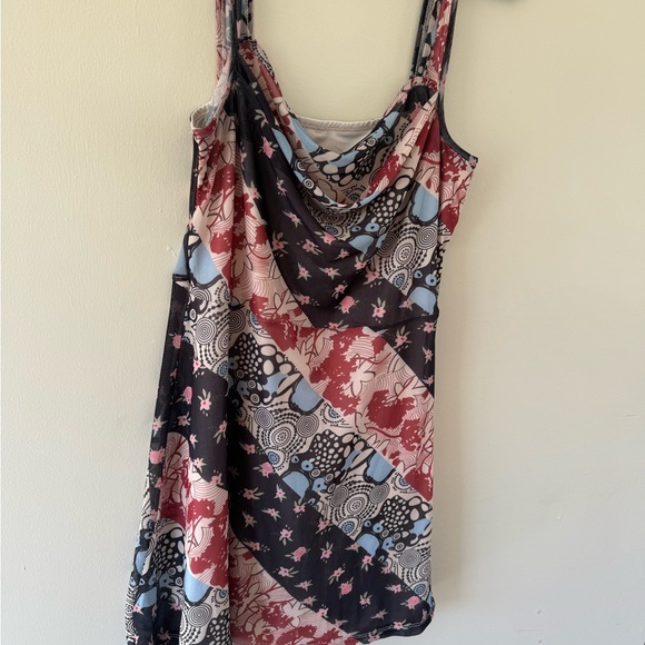 SOLD! Colorful Patterned Dress - Picture 2 of 4